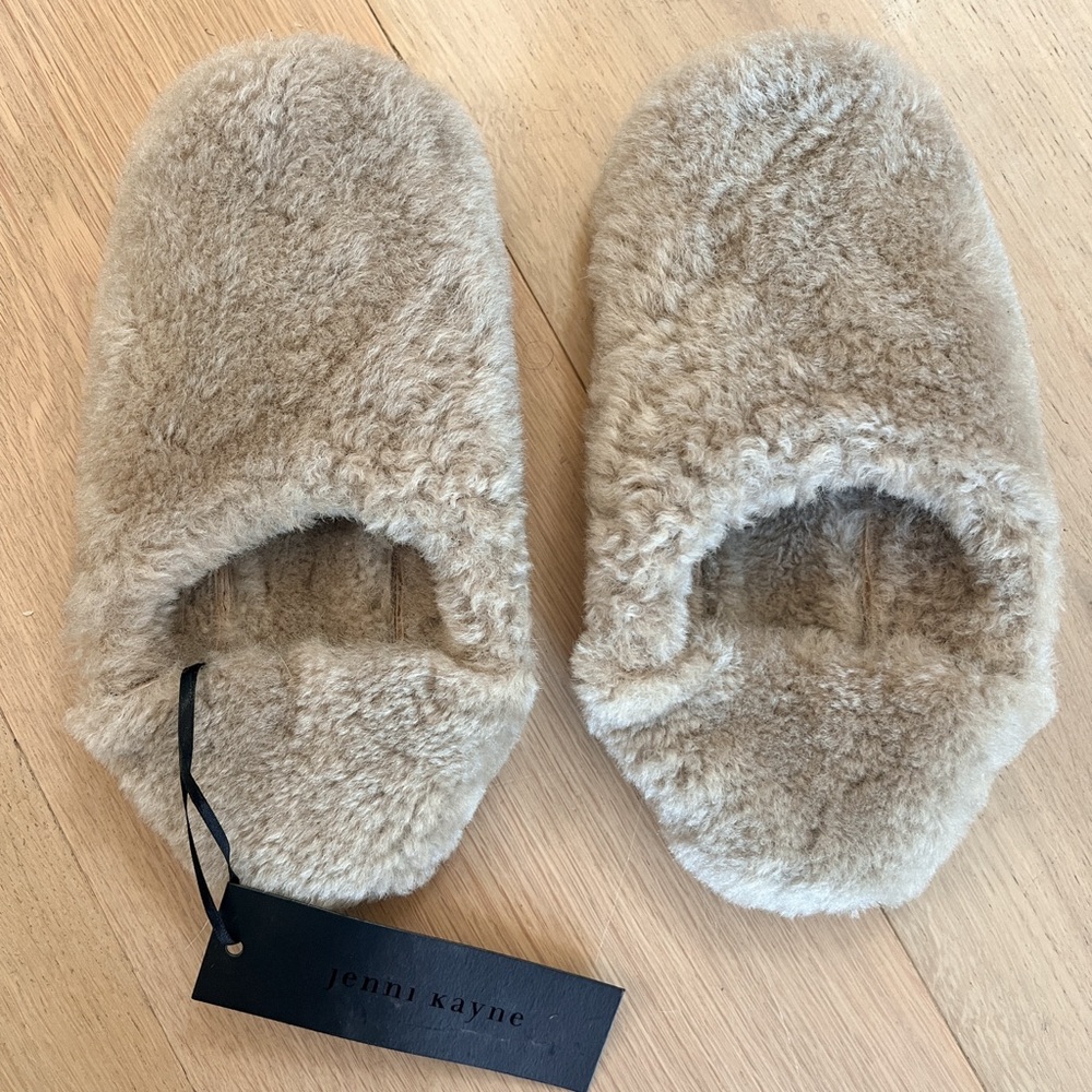 Jenni Kayne Shearling Moroccan Slipper NWT